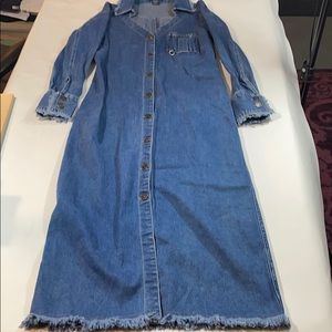 Boston proper vintage long denim dress size 10